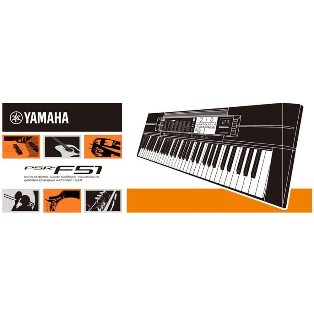 keyboard yamaha f51 original piano portable free adaptor orgen tunggal yamaha f 51