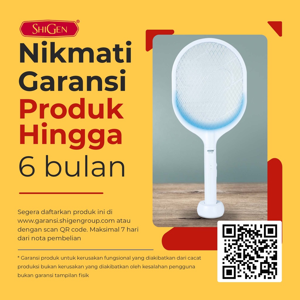 RAKET NYAMUK PREMIUM SHIGEN LITHIUM ORIGINAL