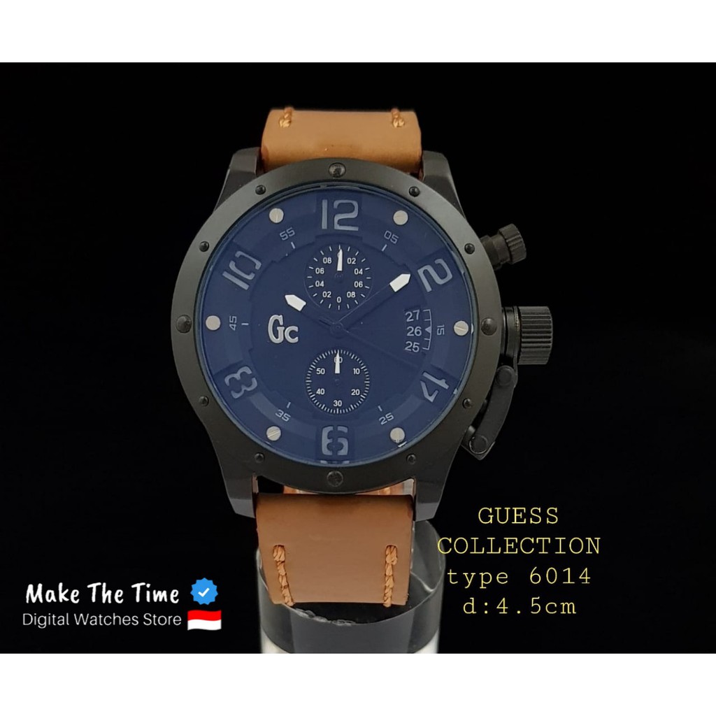 Jam Tangan Pria GC6014 Chronograph dan Tanggal Aktif ( Include Box dan Baterai Cadangan )