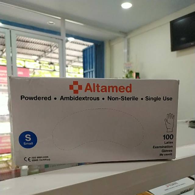 Handscoon / Sarung Tangan Latex Uk. S ( / pasang)