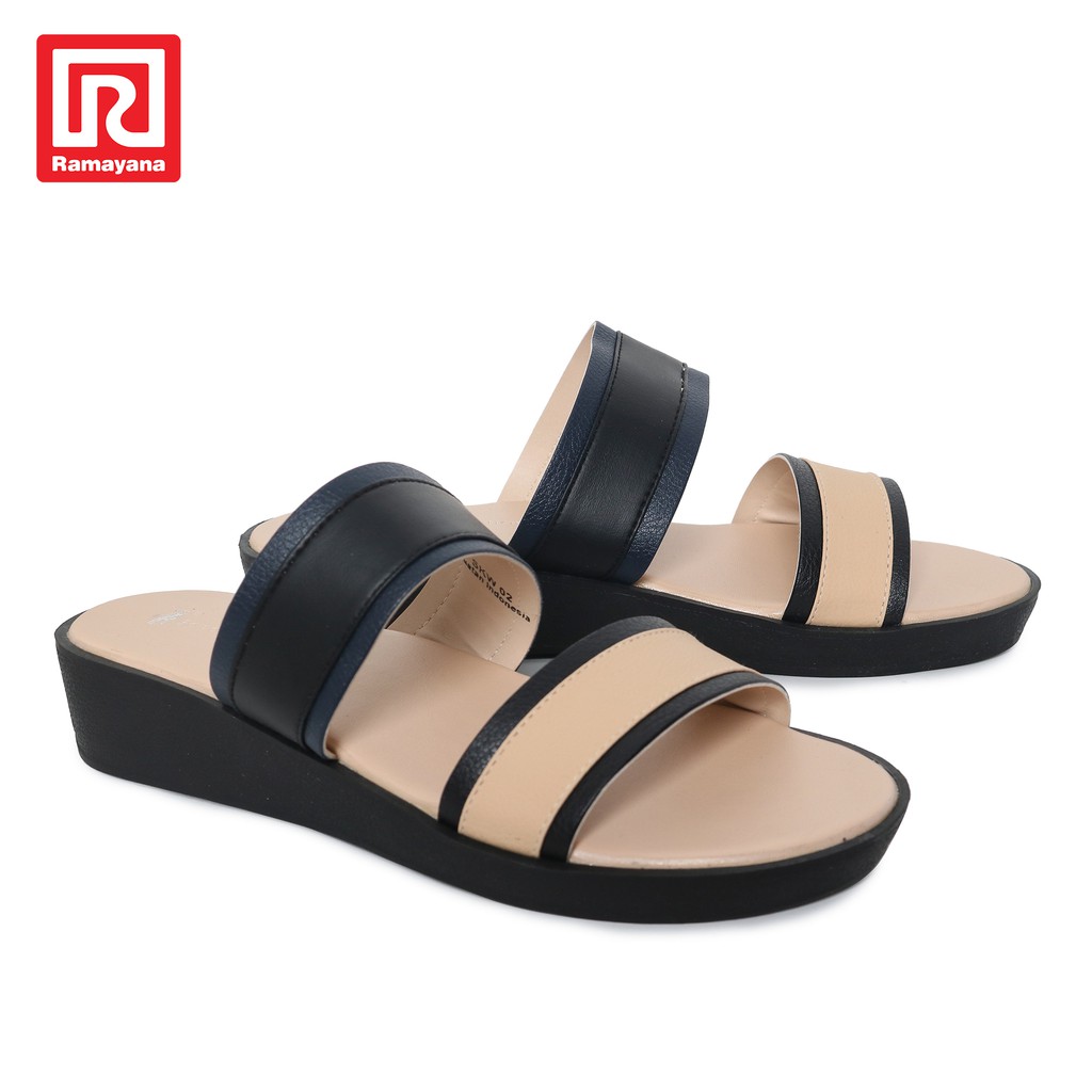  Ramayana  Polo Rh Sandal  Wanita Skw 02 Beige Ol Shopee 