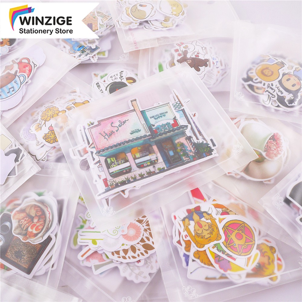 

Stiker Lucu 10-40pcs DIY untuk Scrapbook / Diary