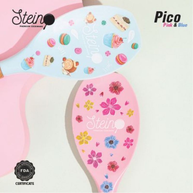 Stein Cookware Pico Blue - Pink Sutil Spatula