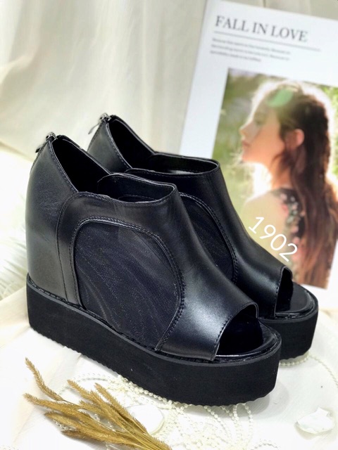 Sepatu wedges import realpict c1902