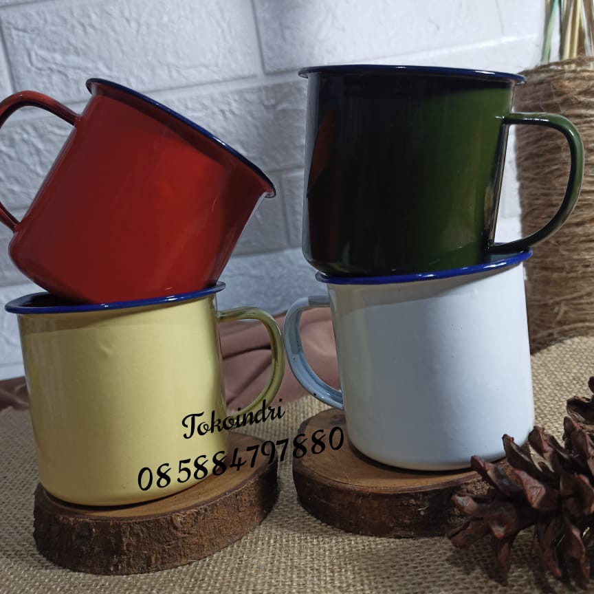 Mug Jadul Mug Jadul Enamel Cangkir Jadul Cangkir Enamel  1PCS