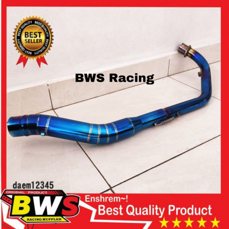 pipa leher knalpot New CB150R Sonic 150 Bluemoon