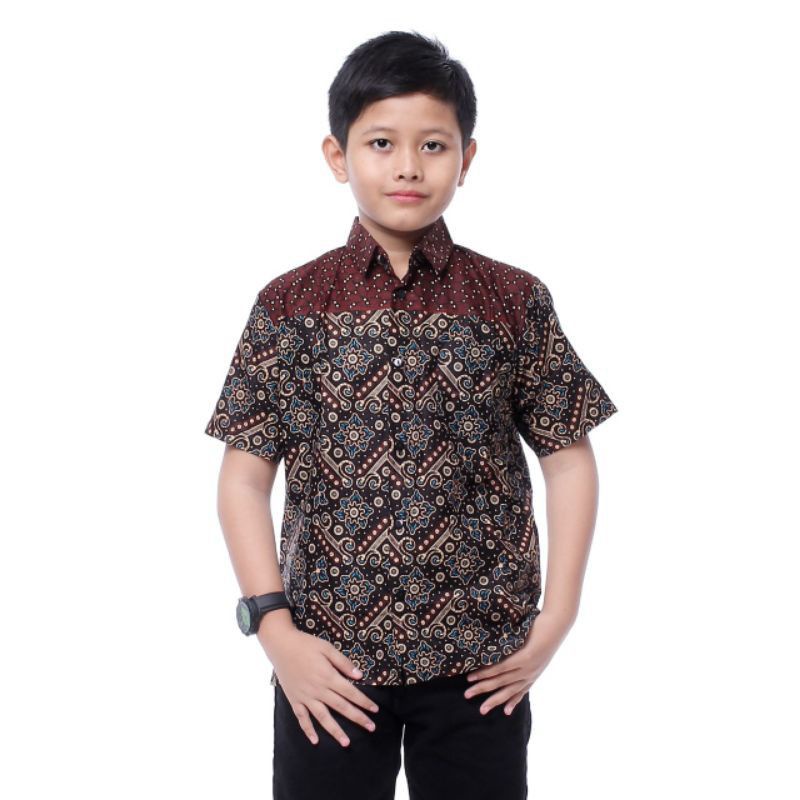 Kemeja Batik Anak - batik anak - baju batik anak laki laki umur 2-10 tahun hem batik anak-