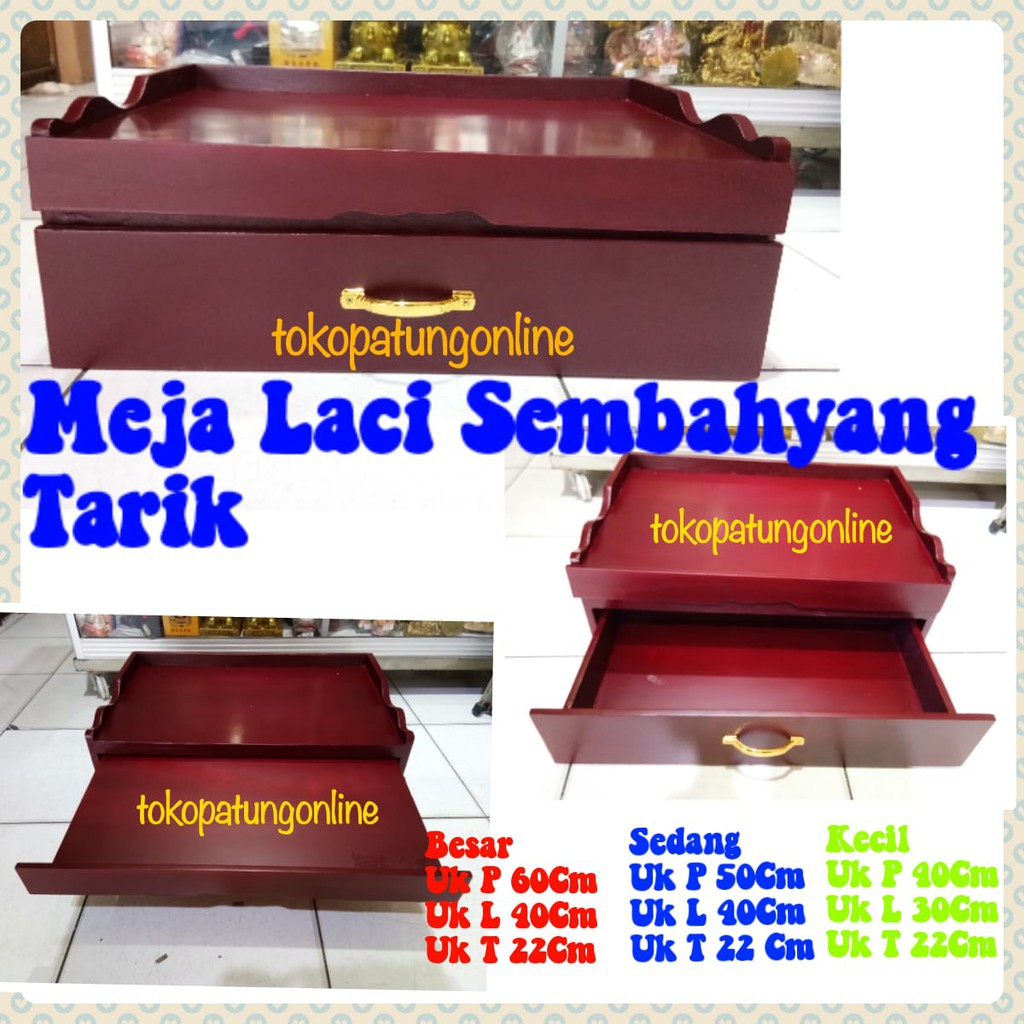 Meja Laci Sembahyang Tarik Only Gojek 01