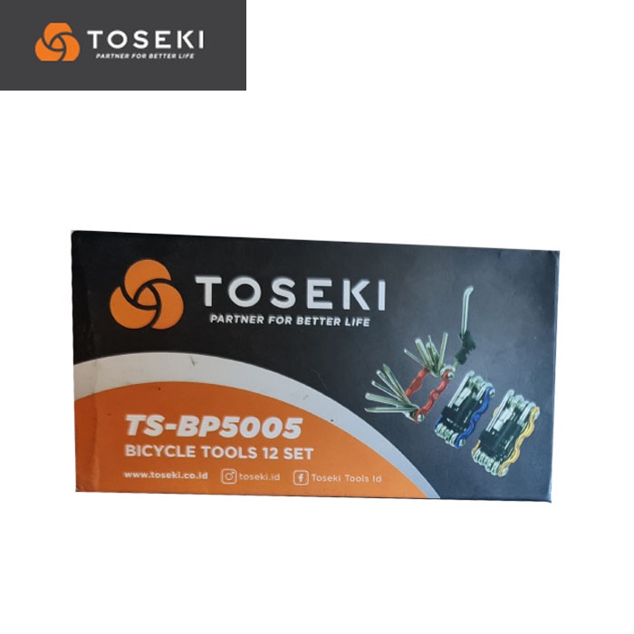 Toseki TS-BP5005 Bicycle Tools 12 Set Kunci L Sepeda Set 12 Pcs