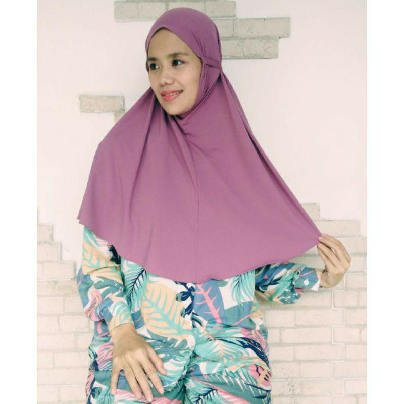 Hijab Bergo Maryam  Tali Jersey Super M