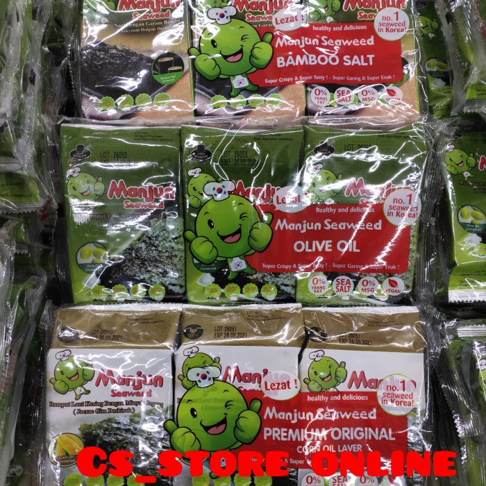 

Q12Sa Manjun Seaweed Rumput Laut 3 X 4Gr - All Variant D51qs448