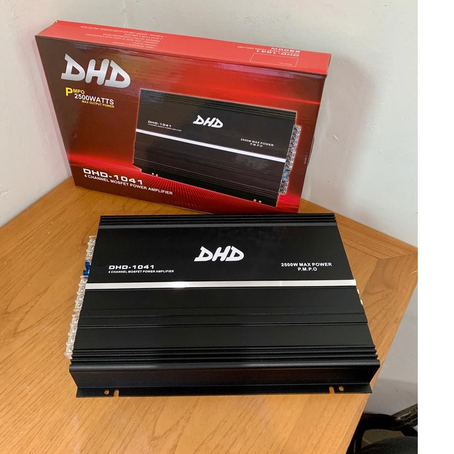 Koleksi Terbaru.. Power Amplifier Mobil 4 Channel DHD 1041 Black And Silver