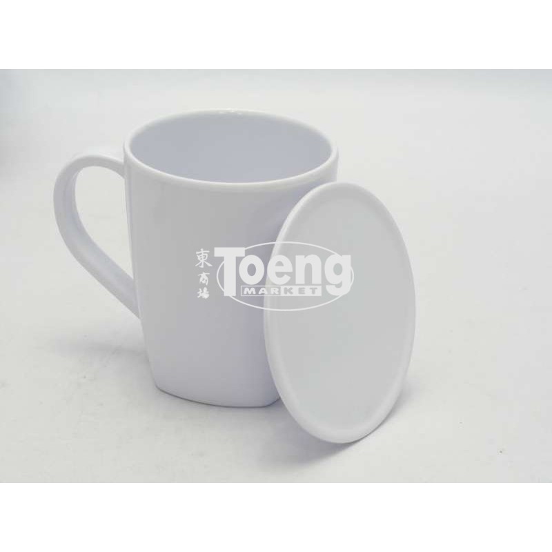 GELAS / MUG MELAMIN FANCY 3.5 inch+TUTUP POLOS SRI VANDA 251152