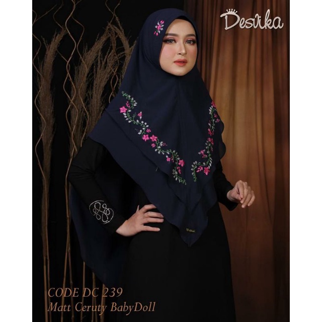 𝗦𝗛𝗘𝗟𝗢𝗩𝗘𝗦𝗛𝗢𝗣𝗣 - HIJAB KHIMAR CERUTI SULAM ORIGINAL DESVIKA JILBAB KERUDUNG CERUTY BROKAT SYARI AJEZAS