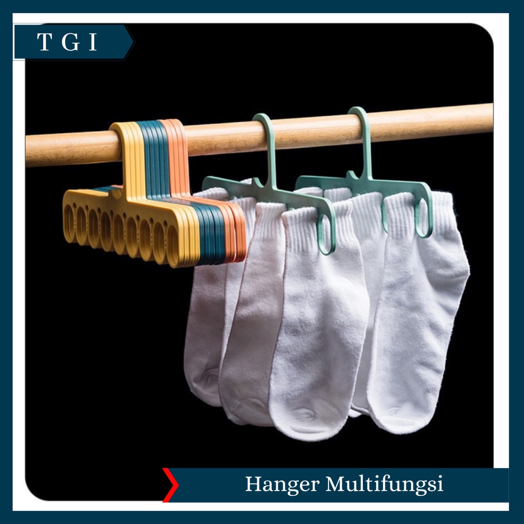 TGI - HANGER BAJU - HANGER SERBAGUNA - HANGER MULTIFUNGSI - GANTUNGAN MULTIFUNGSI SERBAGUNA 9 IN 1