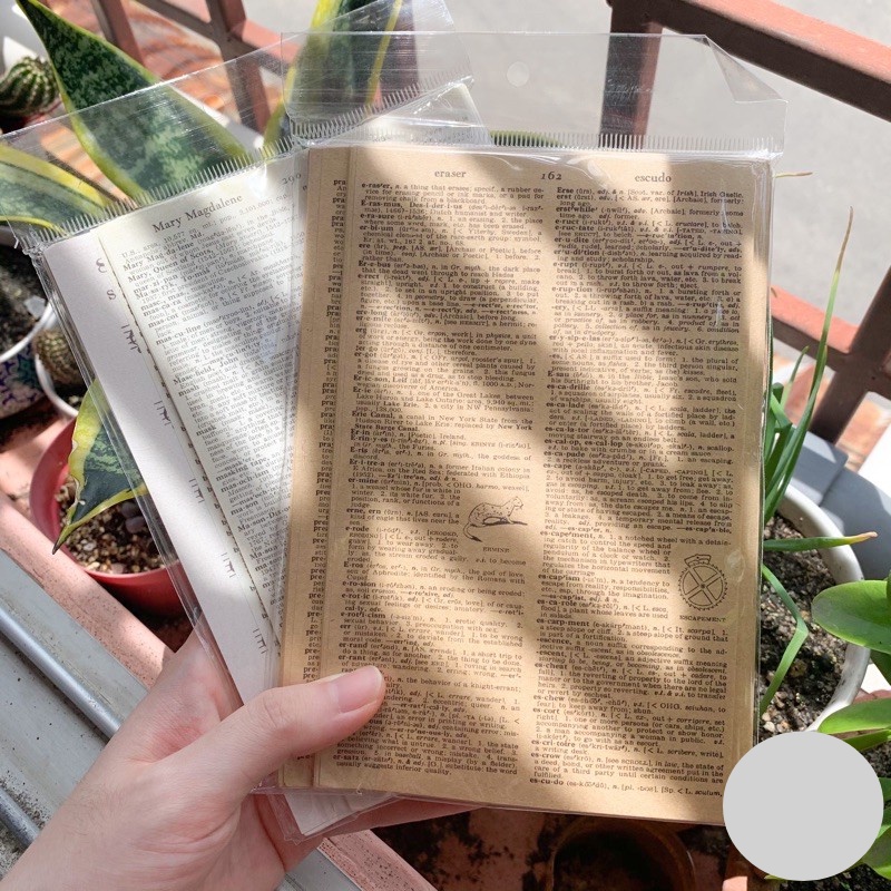 

57 sheets Vintage Paper Old Book Paper Decor Journal Diary Scrapbook