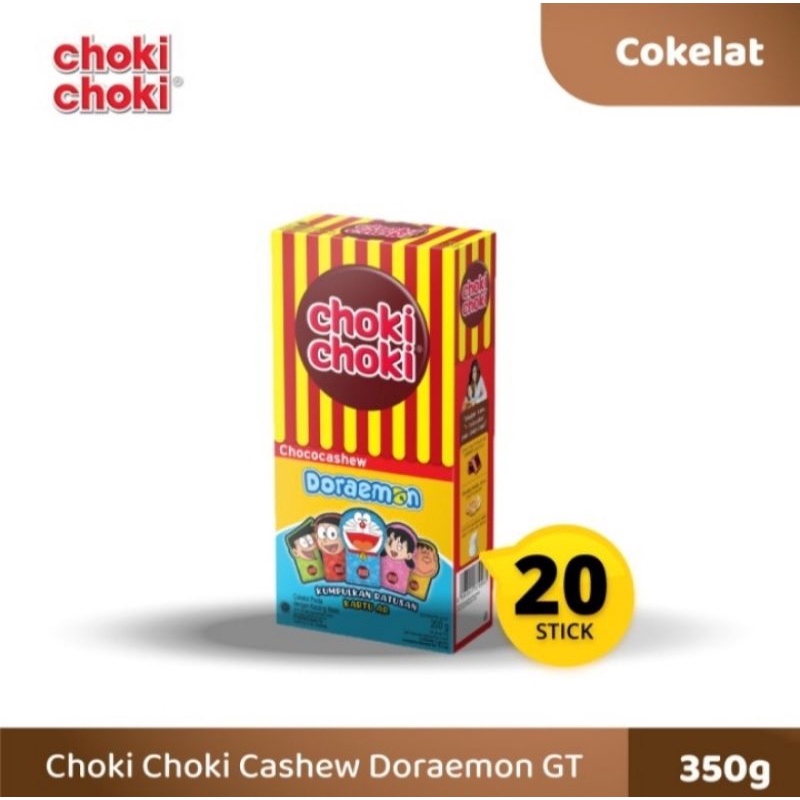 

CHOKI CHOKI COKI COKI coklat chococashew doraemon 20pc x10g