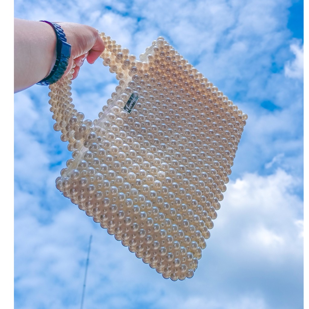 Tas Wanita Tas Handle Tas Mutiara Tas Manik Beads/Judith bag