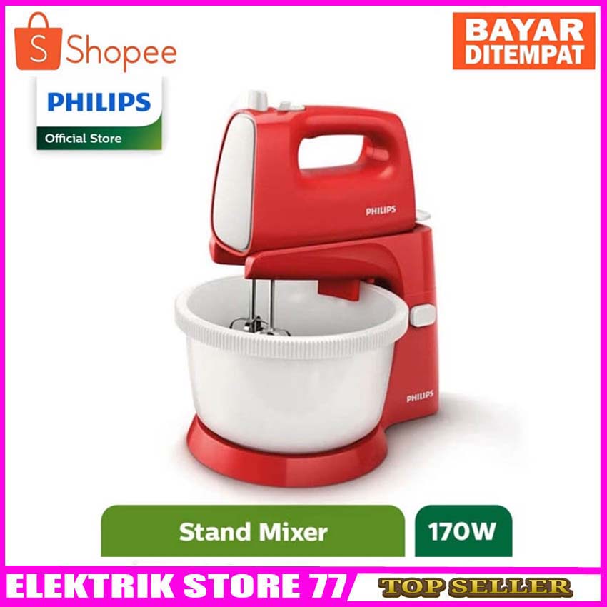 PHILIPS MIXER STAND HR 1559 RED / MIXER COMP HR1559 / 10 MERAH  Berkualitas