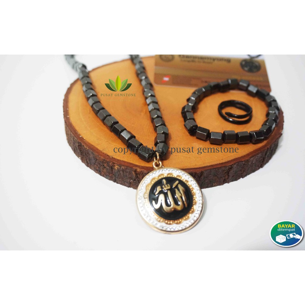 KALUNG KESEHATAN GANNAMYONG LAFAZ ALLAH MOTIF PASIR EMAS