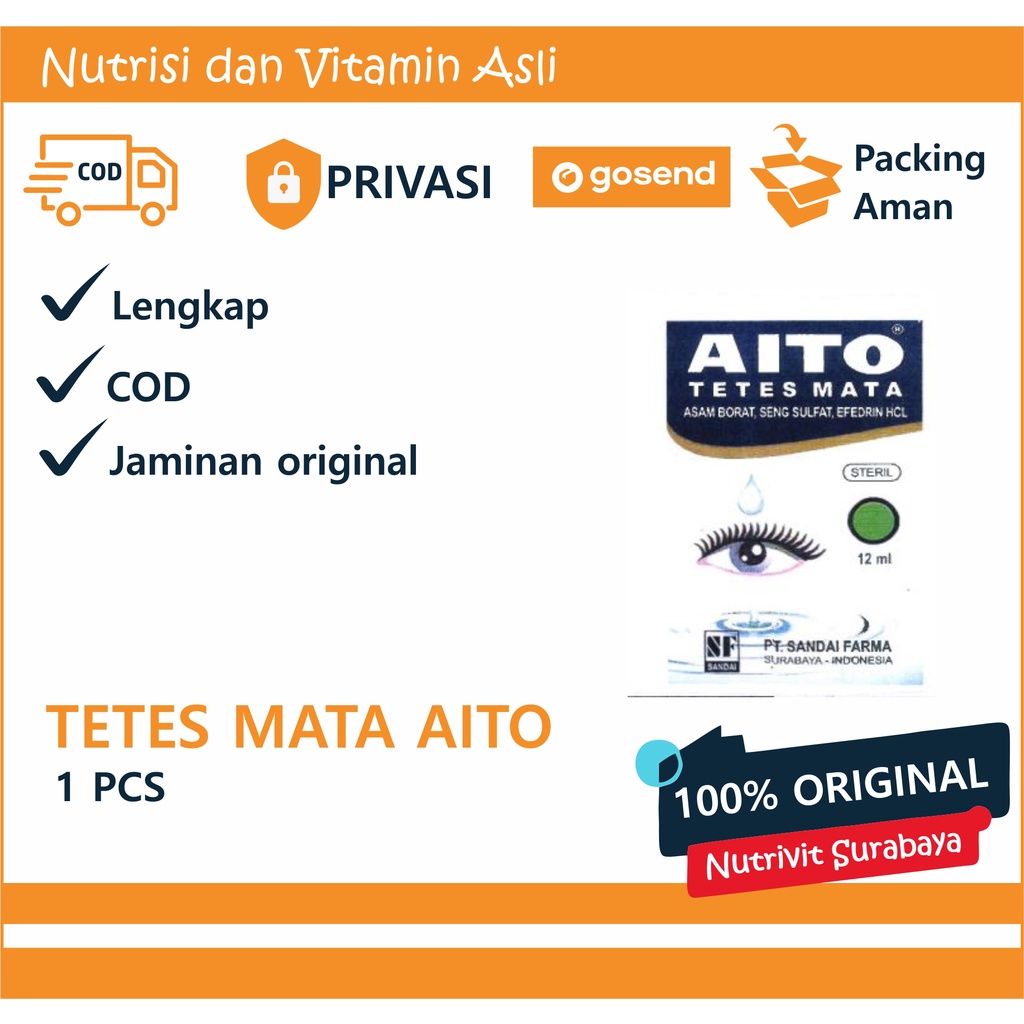 AITO Tetes Mata botol 12 ml / Obat Mata