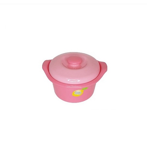 BASI TUTUP BULAT KECIL PINK BTBK 190 GOLDEN LEMON MANGKOK TUTUP PLASTIK