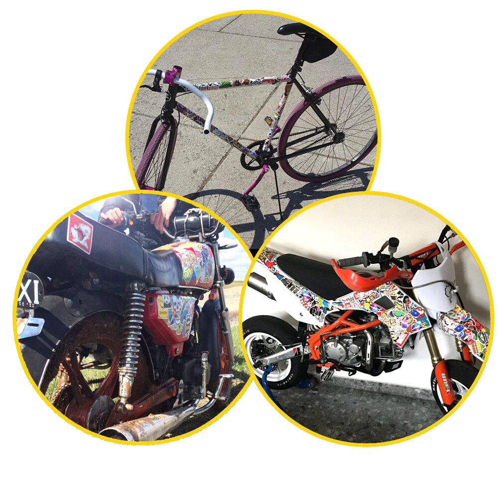 100 PCS Waterproof Cartoon Stickers For Laptop Skateboard Guitar Luggage Car Bike Motorcycle Sticker Bomb Decals Kid Classic Toy