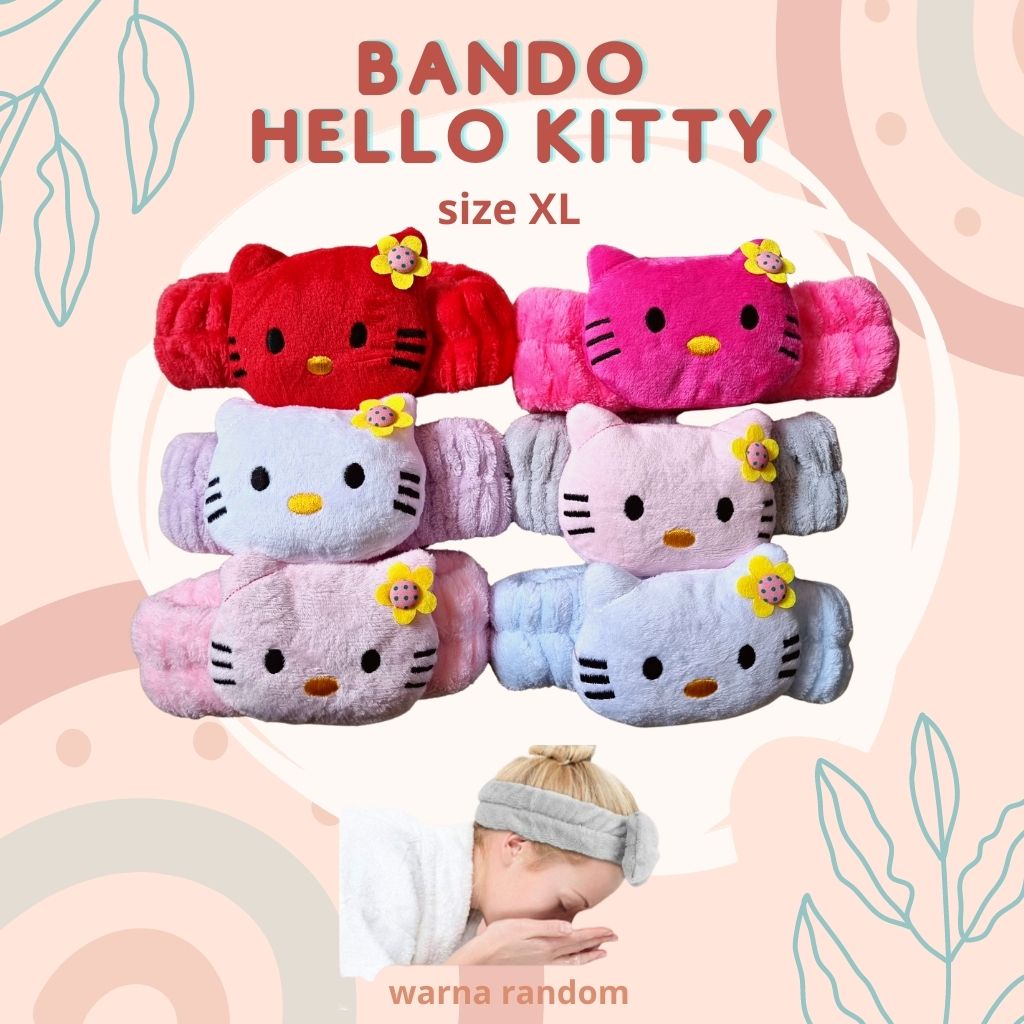 BANDO BANDANA CUCI MUKA FACIAL MASKER HANDUK WANITA LEMBUT MOTIF KOREA