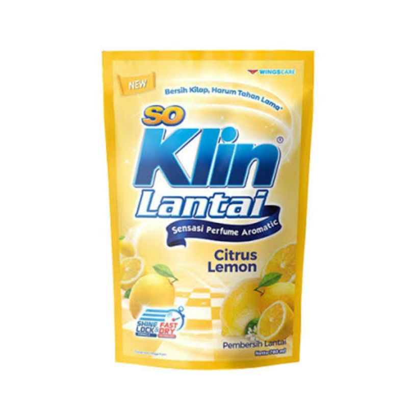 So Klin Lantai Citrus Lemon 780ml