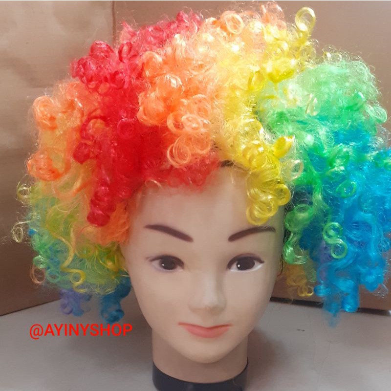 TERBARU!!Rambut Kribo-Wig Badut