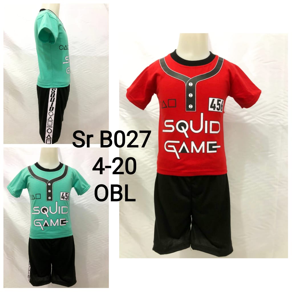 Setelan Baju Anak Squid Game Terbaru