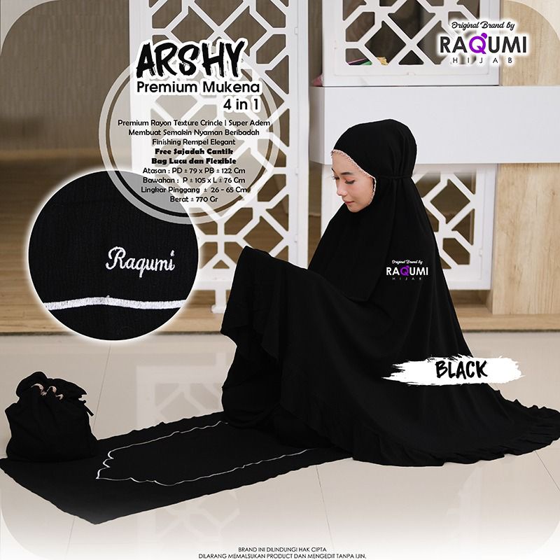 Mukena Arshy ORI by Raqumi, Premium Crincle