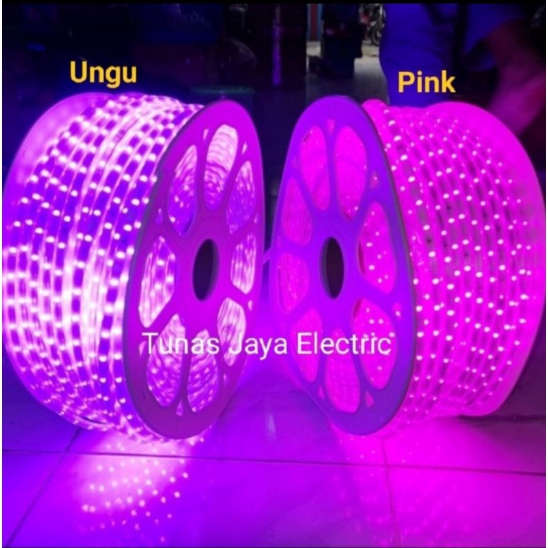 Lampu LED Strip AC 220V @100M PURPLE/PINK Indoor-Outdoor