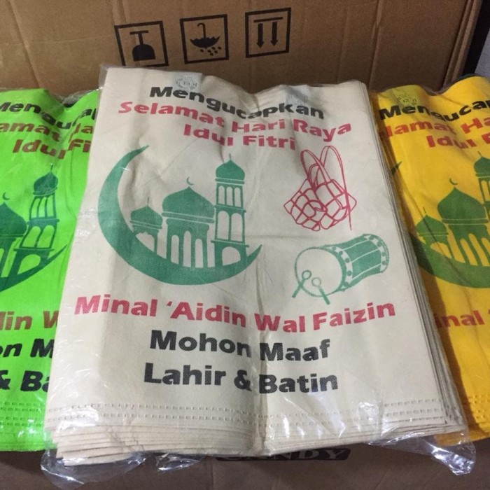 

✨ BISA COD ✨ tas lebaran idul fitri isi 12pcs sponbond