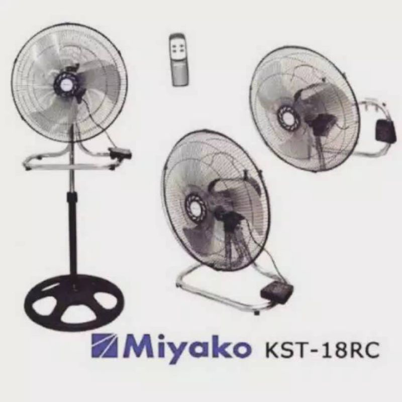 MIYAKO KIPAS ANGIN 18" 3 IN 1 + REMOTE KST 18RC KST 18 RC INDUSTRIAL / Kipas angin Advance TDS-1805 