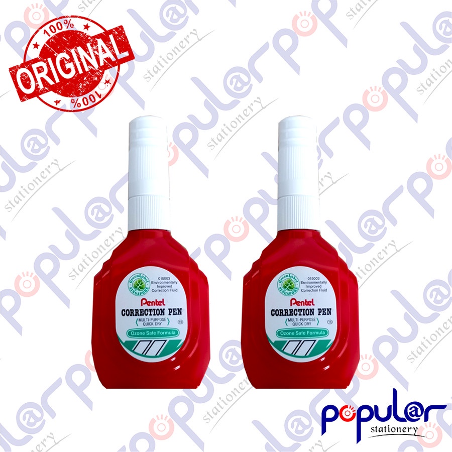 

Tip Ex / Correction Pen Pentel Cair ZLC1-W Botol Merah