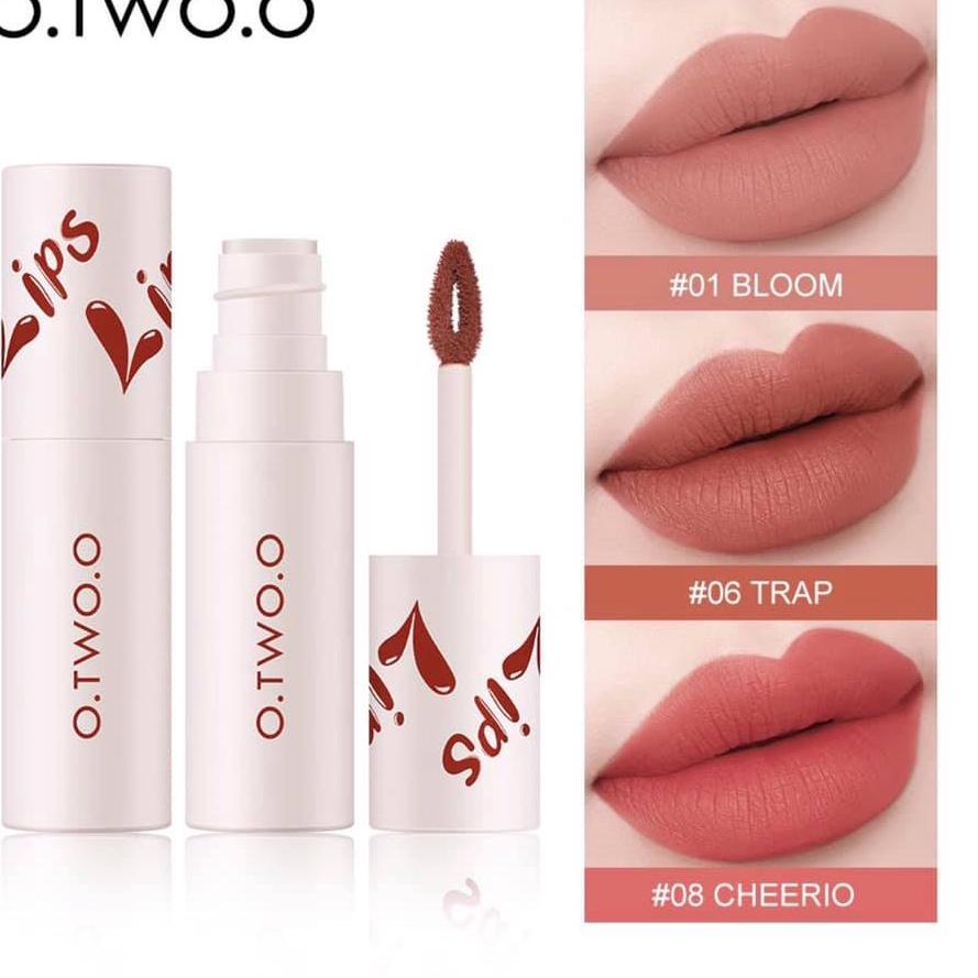 ❀ [] O.TWO.O Lip Clay Velvet Cream Matte Lipstick Waterproof Lip Tint & Cheek Mud OtwoO Liptint Lipc