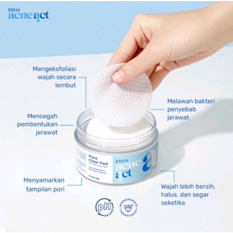 [BPOM] ERHA ACNEACT PORE CLEAR PAD