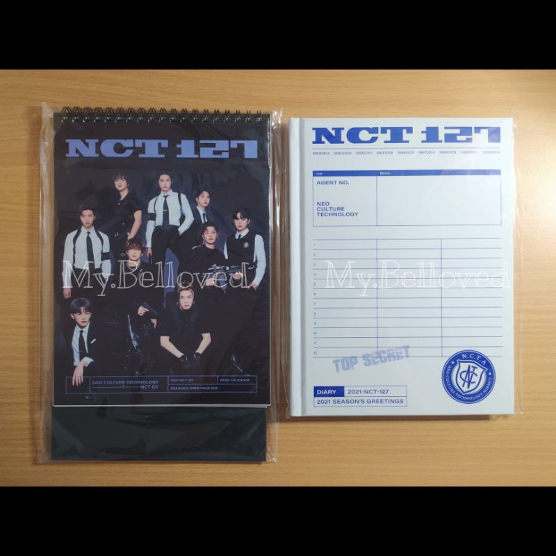[READY STOCK] Sharing season greeting 2021  NCT 127 Calendar Diary Jaehyun Taeyong Mark Doyoung Yuta