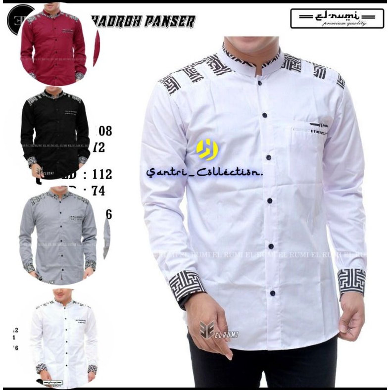 el rumi || baju koko el rumi || koko santri || kemeja koko || koko hilwa || koko azzahir || koko kat