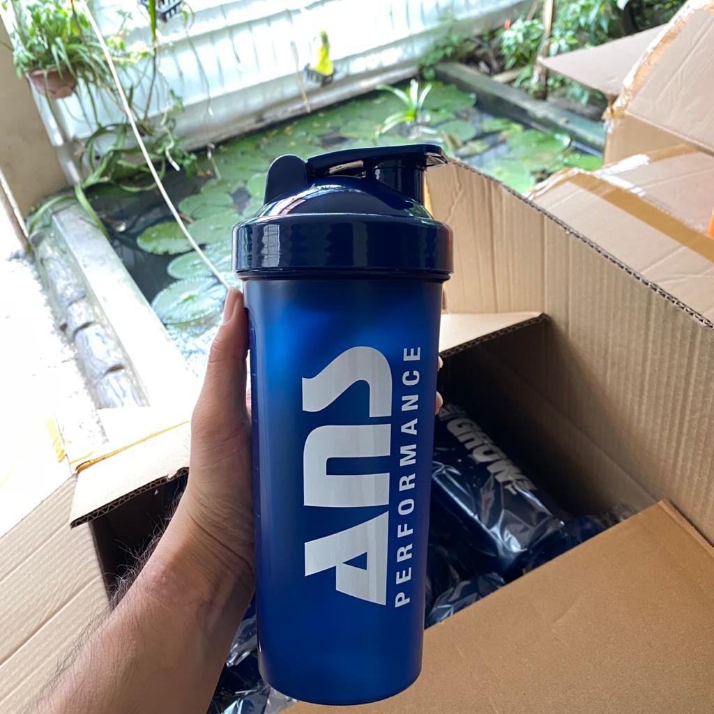 Shaker ANS PERFORMANCE 1 Liter LT Original Botol Minum Fitness Protein Whey Gainer Bcaa Nmass