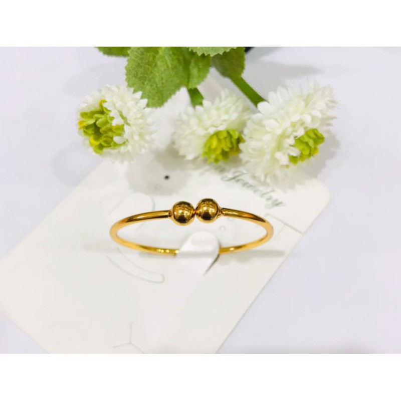 Fourfashion Gelang Bangle Anak Motif Tengah Bulat YT088