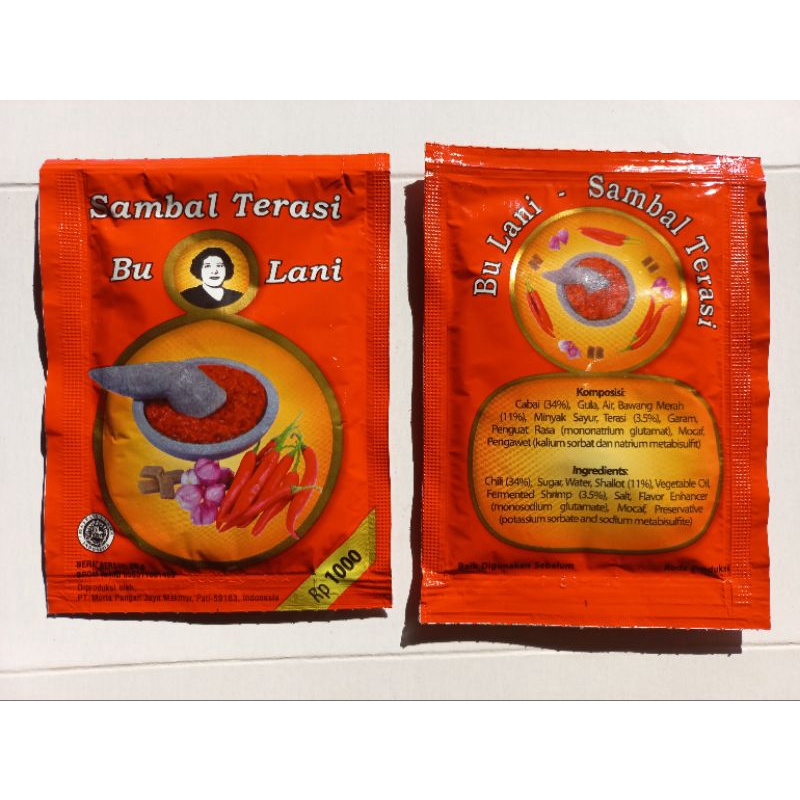 

Sambal Terasi Bu Lani 210 gram