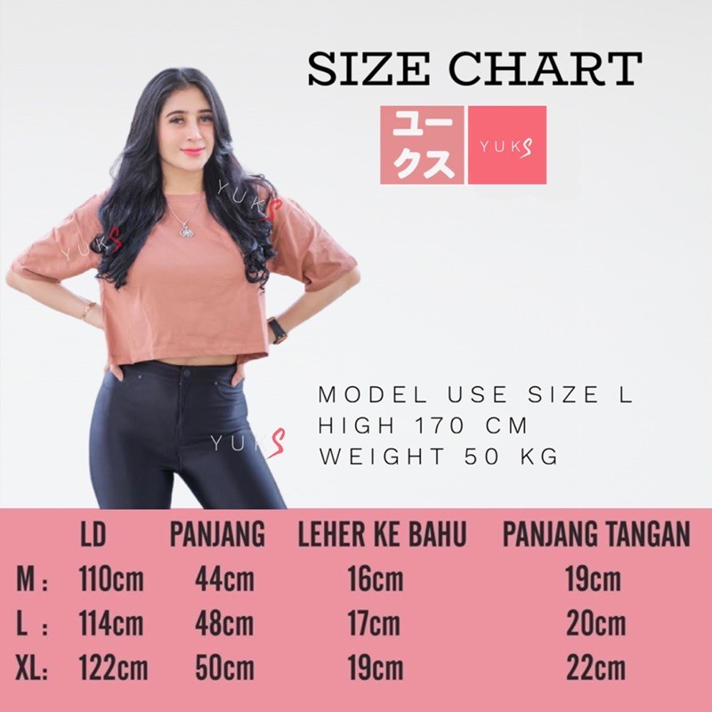 KAOS OVERSIZE CROP TOP POLOS WANITA TSHIRT BAJU OVERSIZED TEE CROPTOP TEBAL ATASAN COTTON COMBED 24s BASIC
