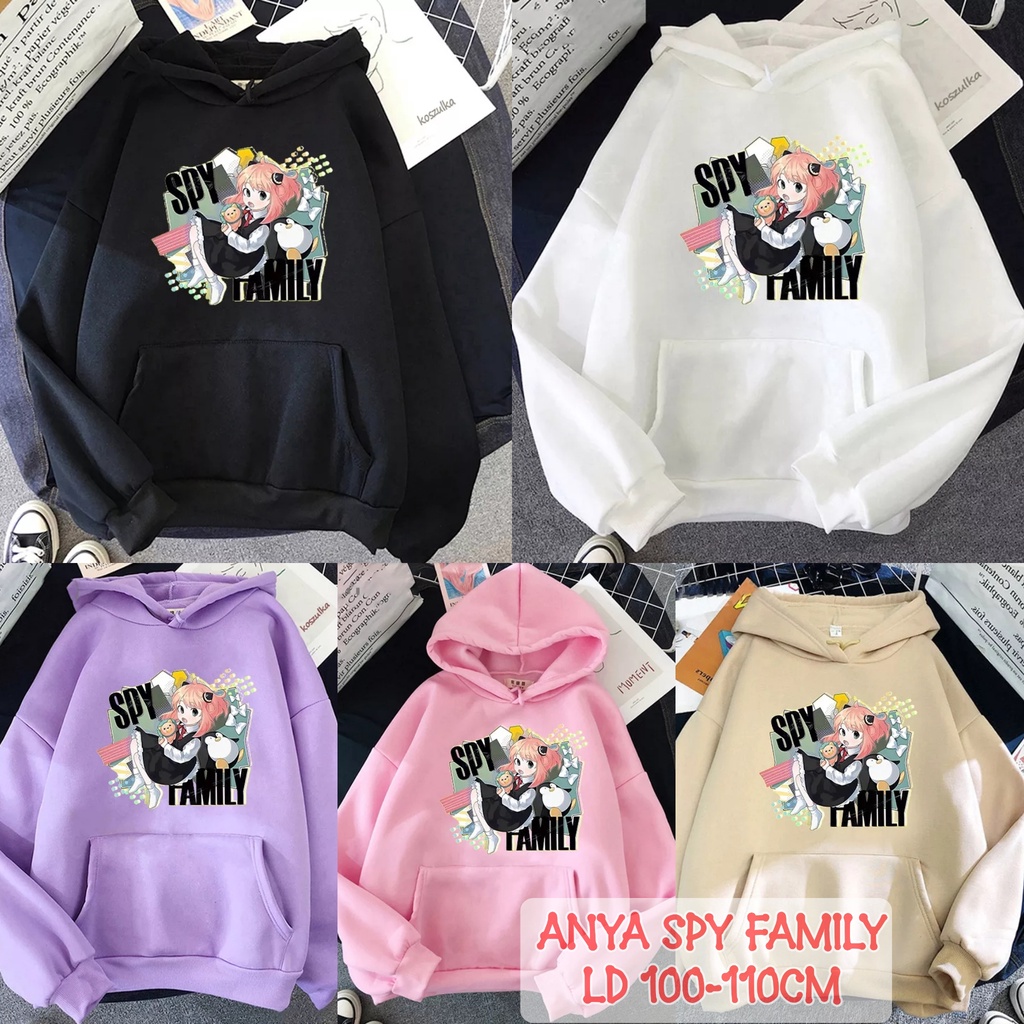 SPY FAMILY GIRL ANYA SWEATER HOODIE MAT FLEECE