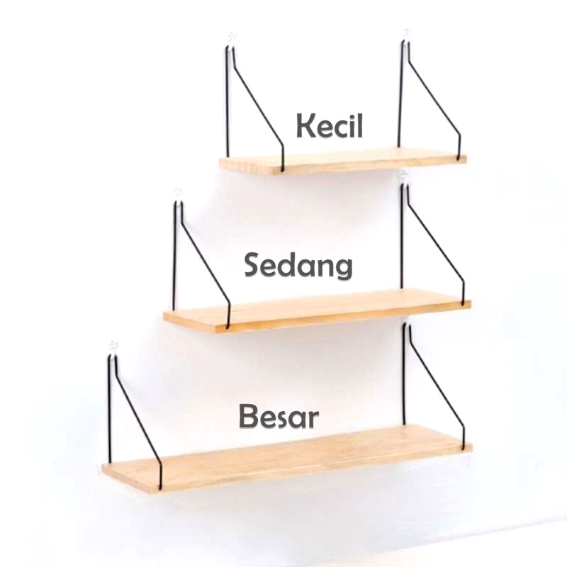 RAK DINDING TEMPEL / RAK DINDING MINIMALIS / RAK GANTUNG KAYU SERBAGUNA