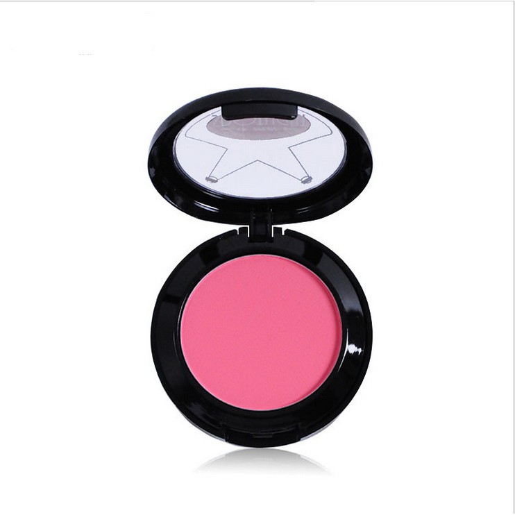 (COD) ada box buat hadiah Blush natural pressed blusher 2 warna pink dengan kuas import