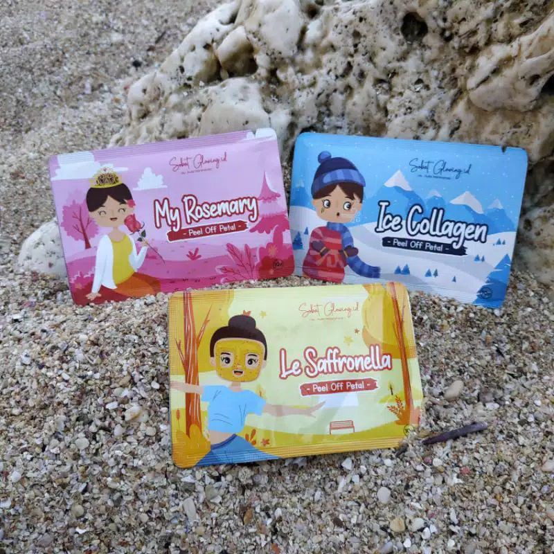 Masker Wajah Glowing Pencerah Wajah - PEEL OFF MASK BY SOBAT GLOWING