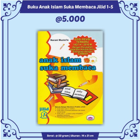 Promo Buku Anak Buku Anak Islam Suka Membaca per jilid