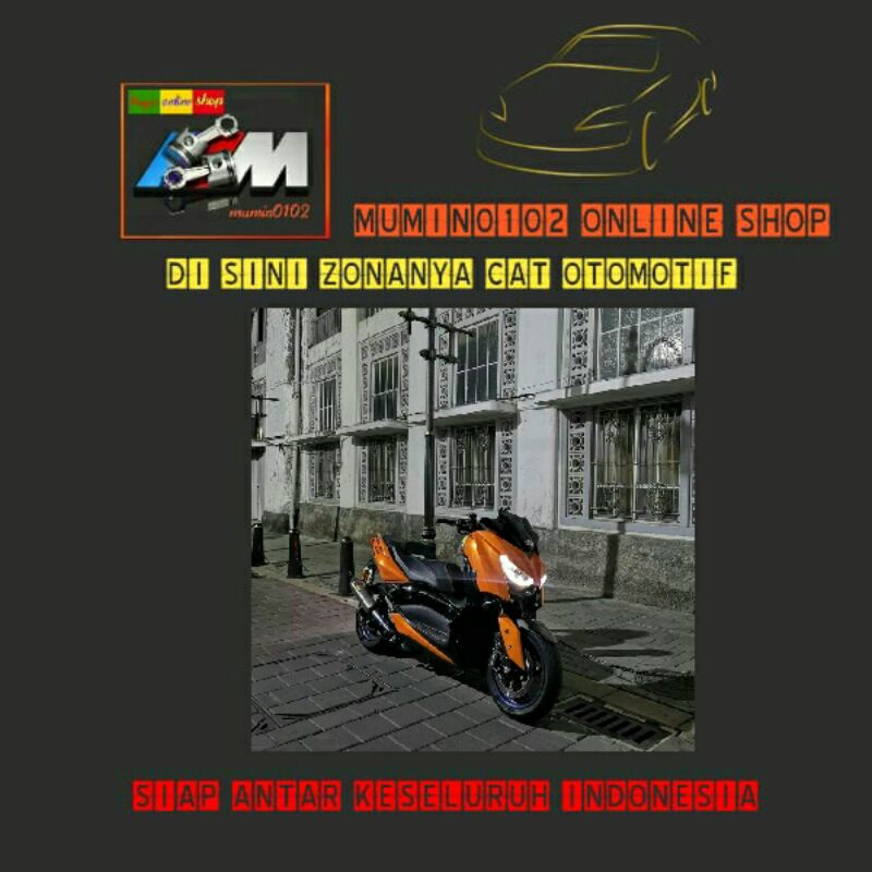 cat oplos motor mobil orange satu paket